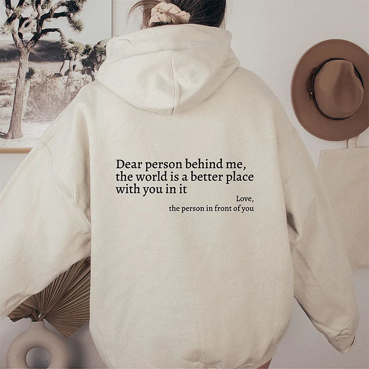 Luxaira - "Dear Person Behind Me" Hoodie